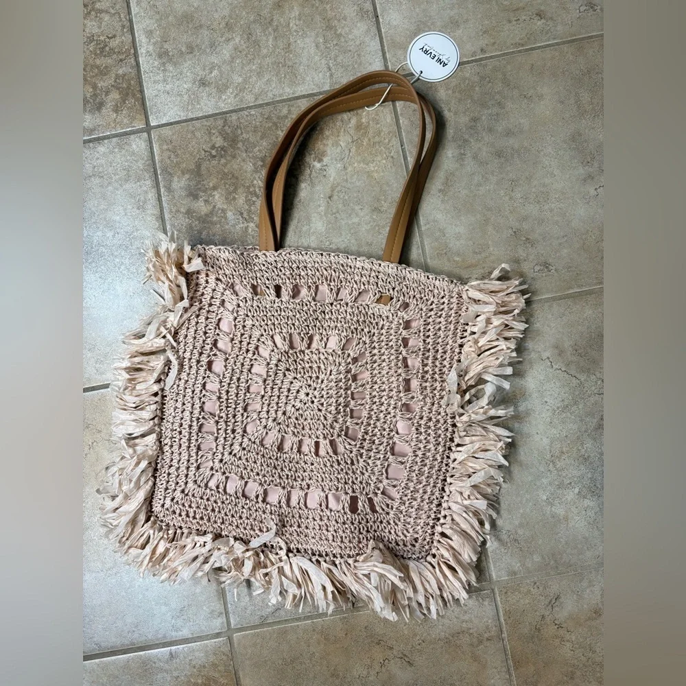 🌸SHIRALEAH Tamara Blush Boho Tote